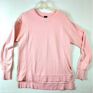 Sweaty Betty After Class Sweatshirt Crew Neck L Pink Lightweight Size S